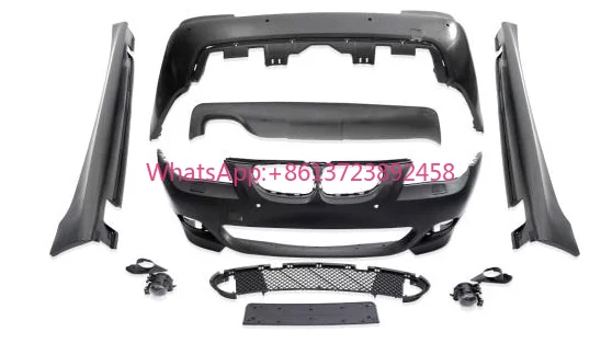 5 SERIES E60 MT Body Kit Upgrade 2003-2010 PP Plastic Full Product List Front Bumper Side Skirts Rear Bumper Clips