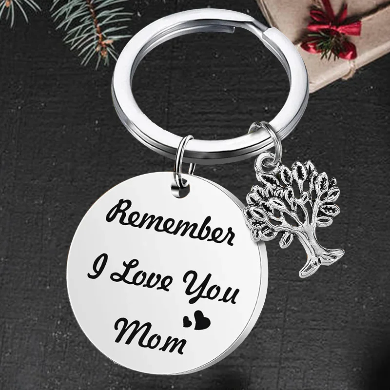 

Cute Remember I Love You Mom Keychain pendant Mother’s Day Gift key chain Mother's birthday Gift