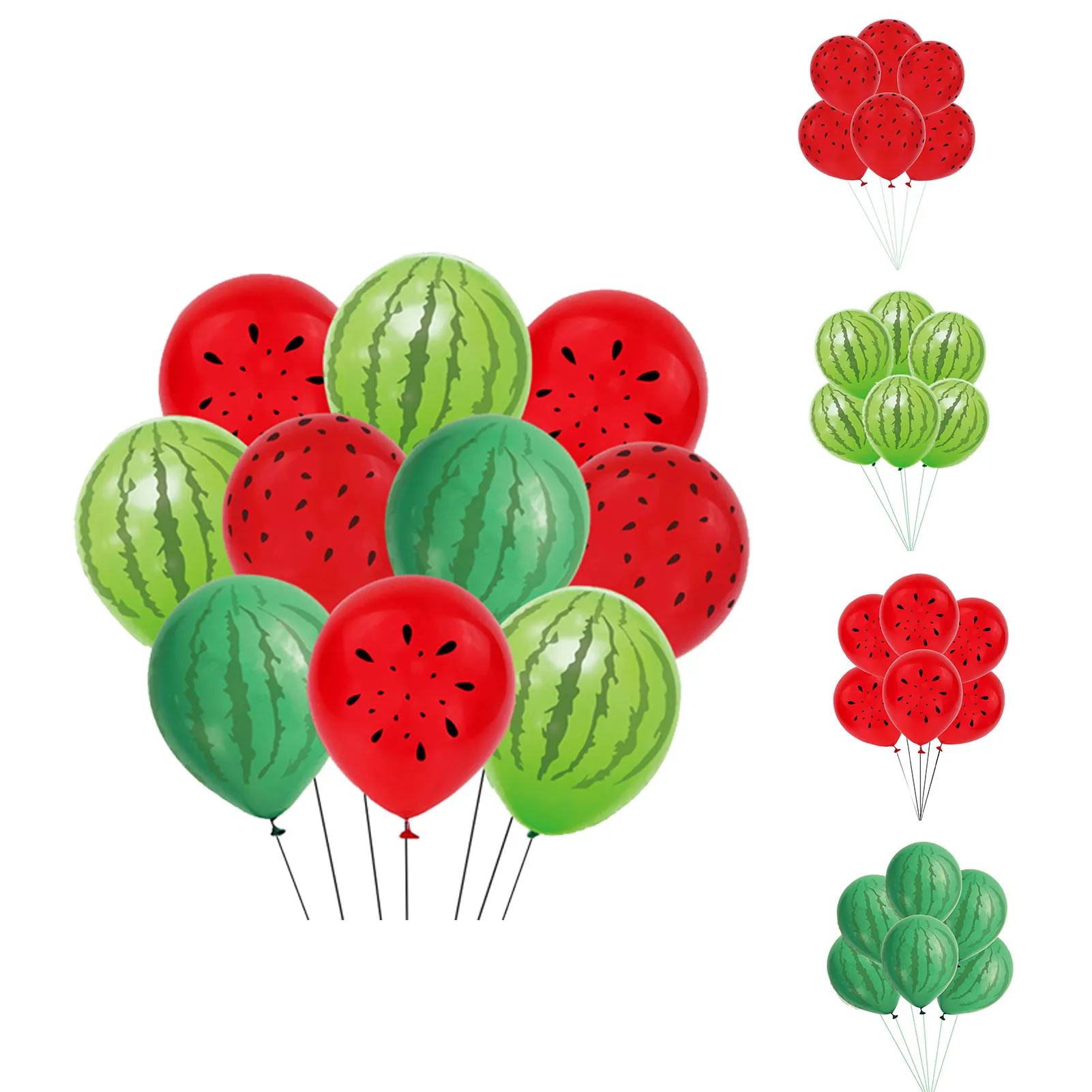 Watermelon Themed Decorations Fruit Latex Balloons Iatable Decor Ballon Kids Toys Air Balls Party Supplies For Baby Shower