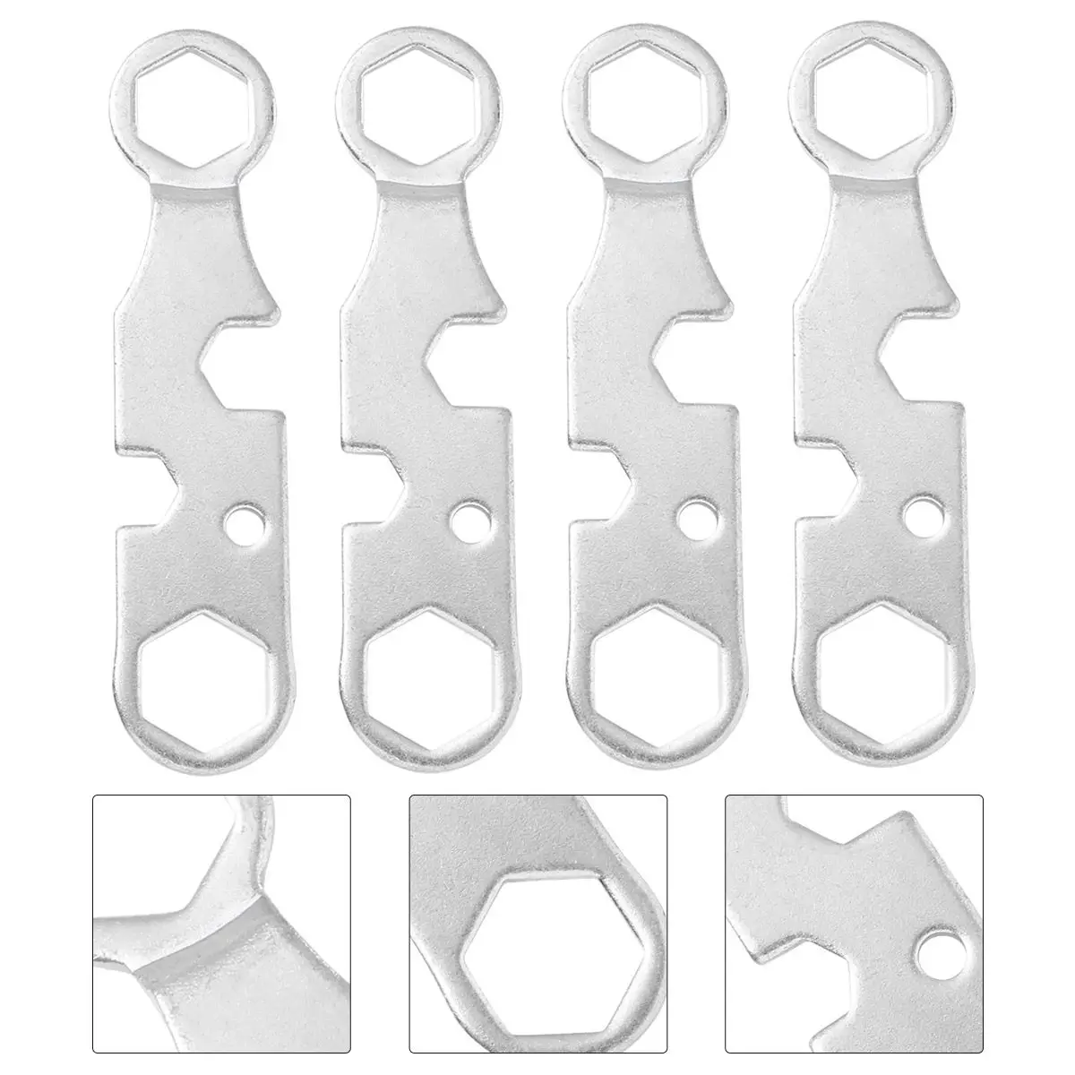 

4Pcs Professional Skateboard Tool Set All in One Metal Wrench Spanner for Skateboard Repair Adjustment Wheels Trucks Hardware