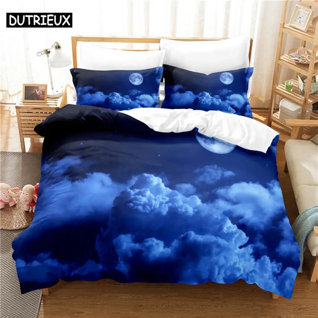 

3D Digital Printing Moonlit Night Painting Duvet Cover - Fashion Design