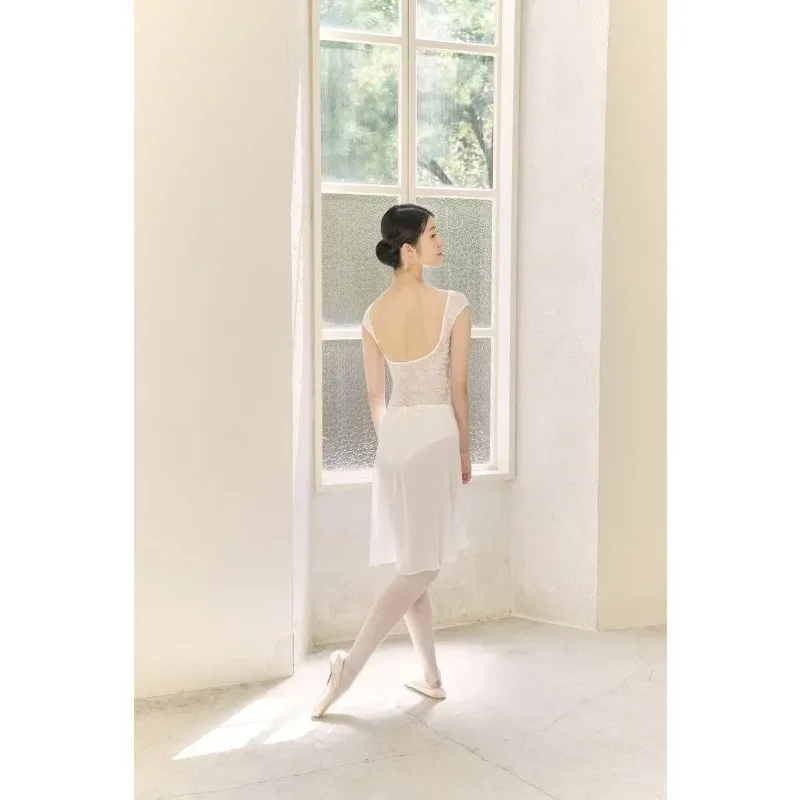 Adult Gymnastics Ballet Wrap skirt girls chiffon skirt Ballet practice skirts national dance wear Teachers dance dress for women image 4