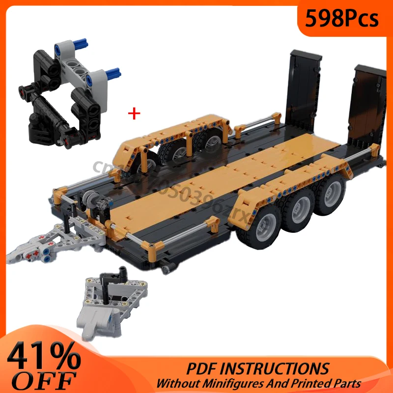 

MOC Technical F150 Raptor Car Trailer Model Building Blocks for 42126 Tow Trucks DIY Assemble Bricks Educational Kids Toys Gifts