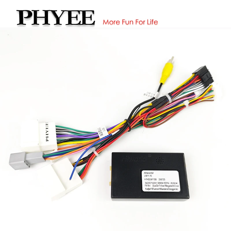 Décodeur de Bus CAN de faisceau de câbles 12 broches 24 broches, adaptateur Android P & P 16 broches de rétention d'affichage SWC, pour Renault Clio 4 Duster Sandero 2