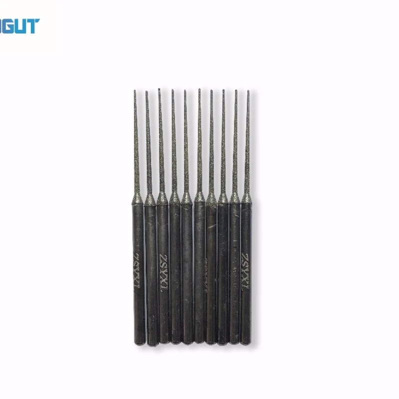 

Length 70mm 1.5mm Diamond Grinding Needle Set DREMEL 3mm Shank Rotary Tool Drill Bit for Grinding Jade, Stone, Marble, Glass