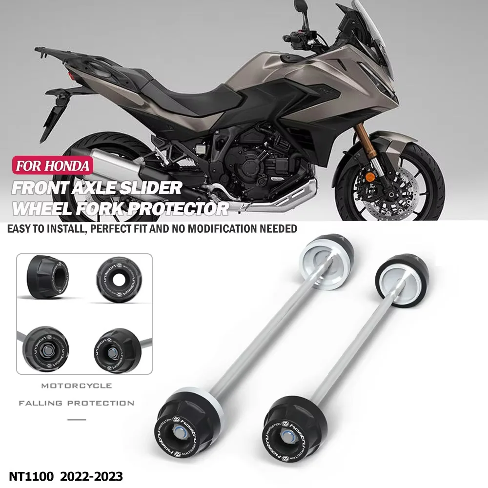 Wheel Spindle Crash Ball For HONDA NT1100 2022-2023 Axle Slider Front Rear Wheel Wheel Axle Crash Protector Accessories