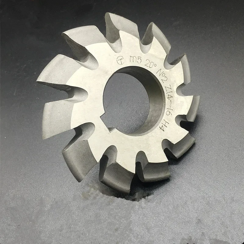 Module 1 PA20 Degrees Bore 22mm #1-8 HSS Involute Gear Milling Cutter High Speed Steel Gear Milling Cutter Gear Cutting Tools