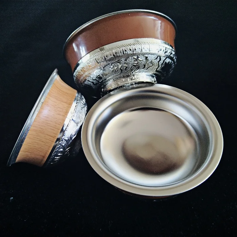 Mongolian Eth Stainl Steel Rice Bowl Wine Cup Wine Bowl Top Bowl Dance White Wine Bowl Eth Dining Utensils