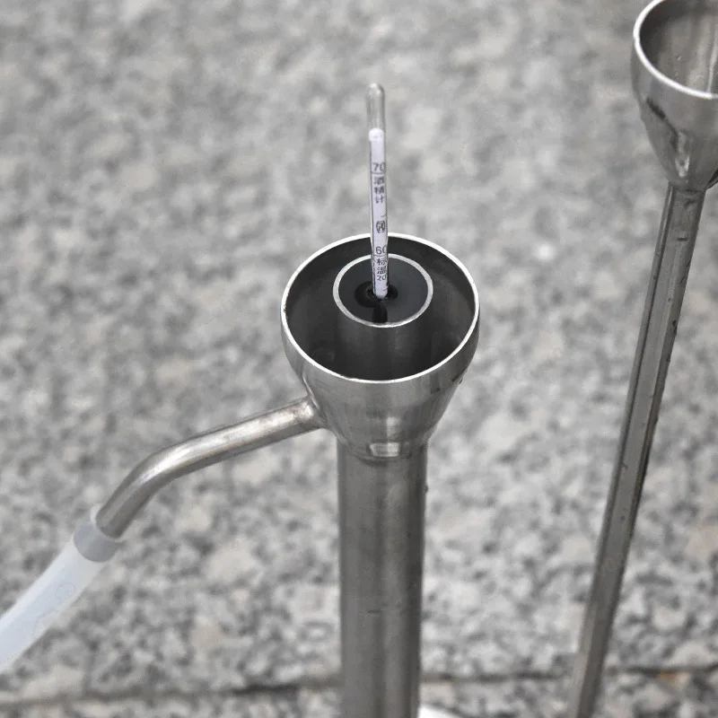 Spirit Safe Parrot Spout Stainless Steel Alcohol Hydrometer Tester for Whiskey Brandy Moonshine Distiller Home Brew Tool