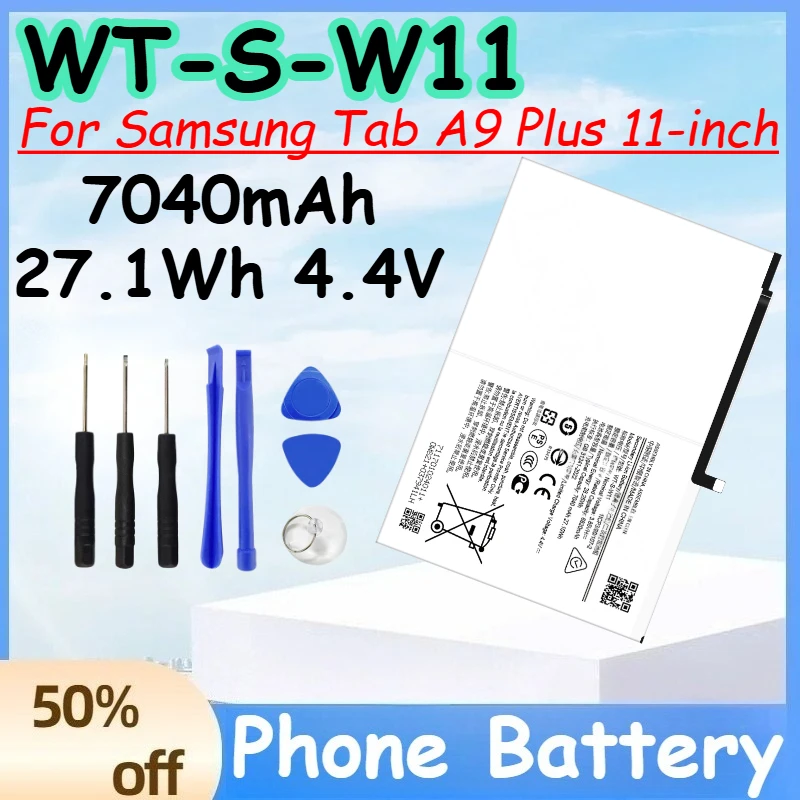 

WT-S-W11 7040mAh 27.1Wh 4.4V Replacement Battery for Samsung Tab A9 Plus 11-inch Tablet PC Battery