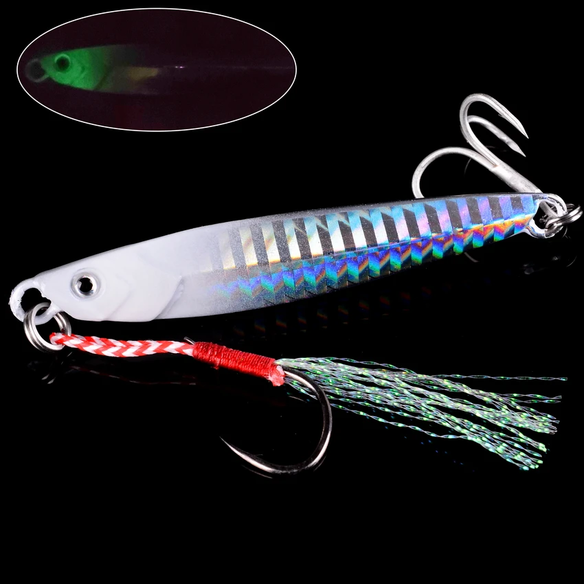 Ozean Boot Strand Meerwasser Angeln Drag Metall Jigging Köder 60g 80g Künstliche Köder für Spanische Makrele Bass Casting löffel Jigs – Detail 10