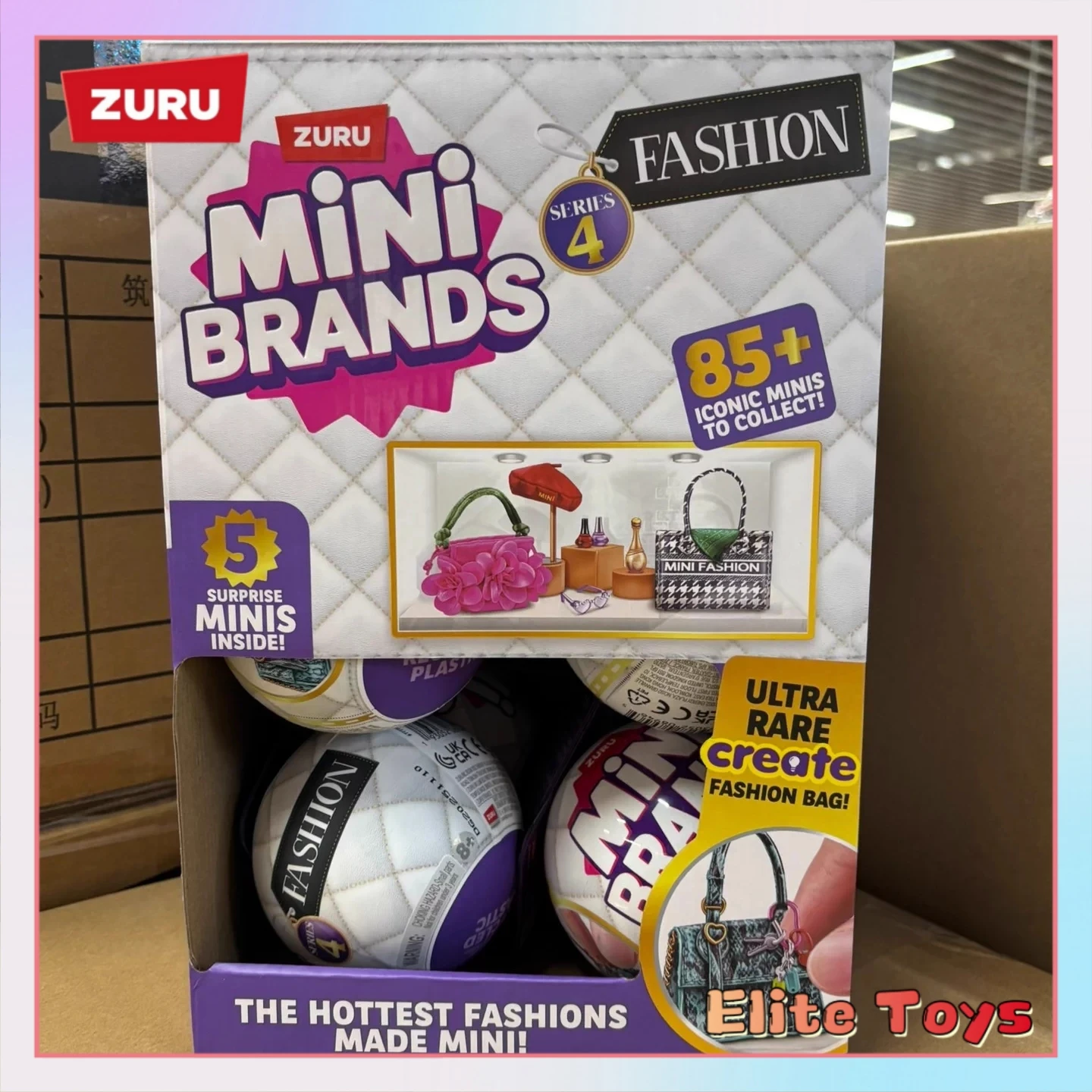 

Zuru Mini Brands Fashion Series 4 Surprise Ball Blind Box Mini Bags Shoes Clothing Collectible Finger Toy For Fashion Collectors