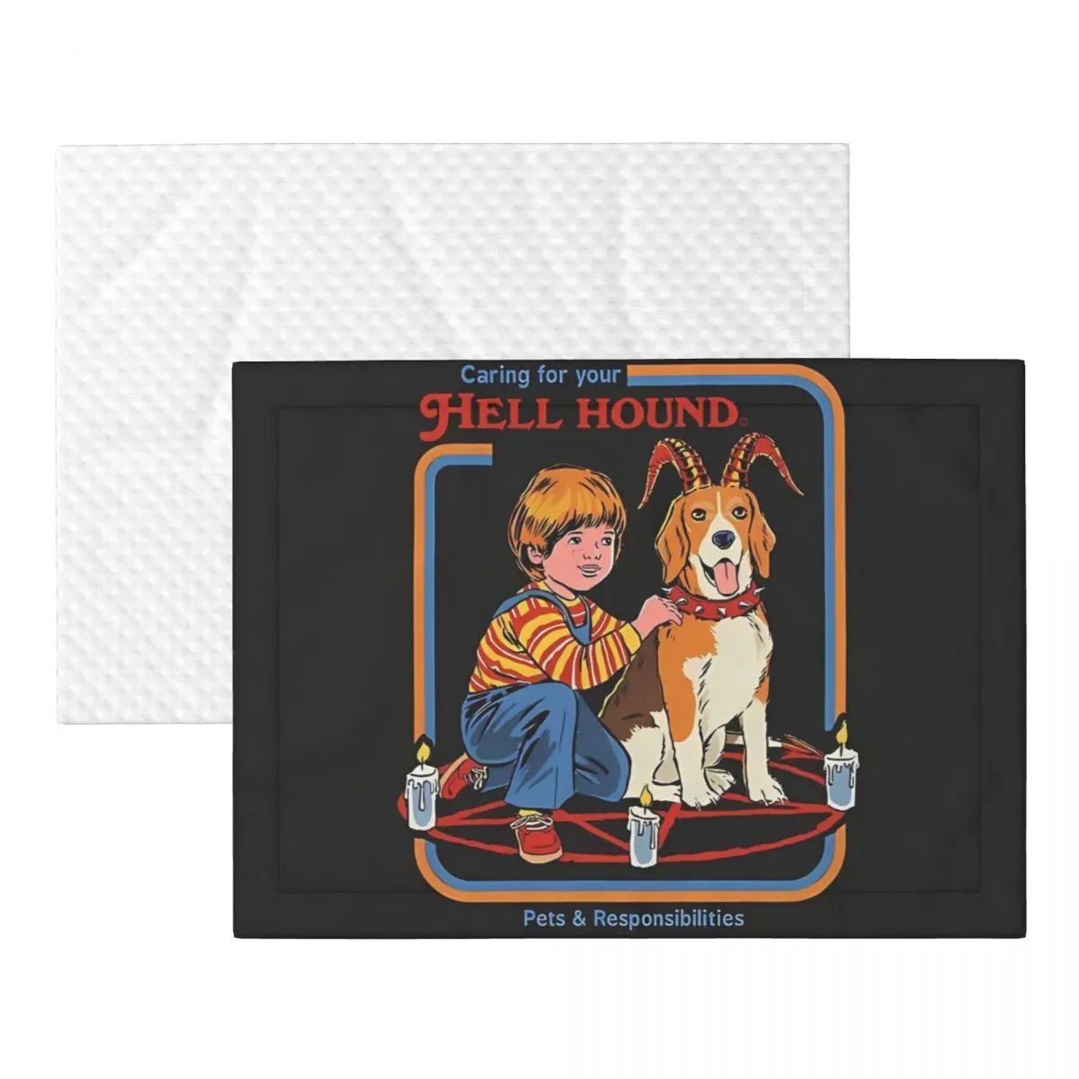 Dog Bed Mat Blanket Soft Fluffy Pet Blanket Caring For Your Hell Hound Pet Travel Mat Warm Comfortable Blanket for Cat Dogs