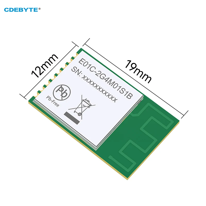 Si24R1 2.4G RF SPI Module Pin To Pin Compatible with NRF24L01+ CDEBYTE E01C-2G4M01S1B Long Distance SPI PCB Antenna 2M Air Speed