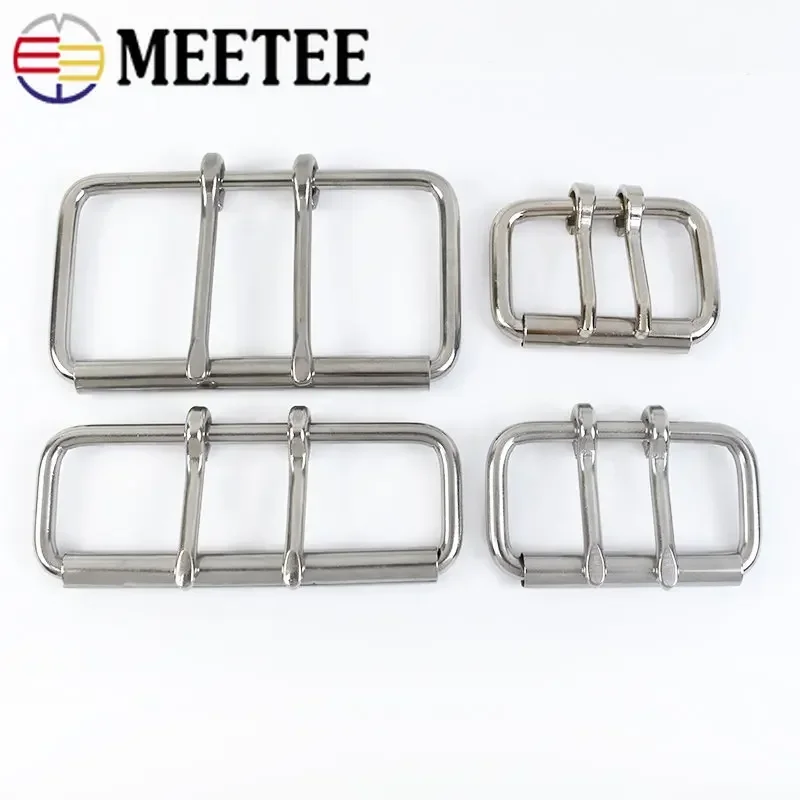 1PC ID52/60/102mm Stainless Steel Double Needle Belt Buckle Anti-allergy Metal Pin Buckles Head DIY Bag Hardware Accessories