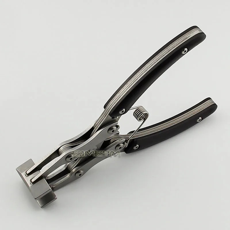 Parallel Jaw Leather Pliers Square Head Leather Edge Flattening Tool for DIY Leathercraft Wallet Handbag Making
