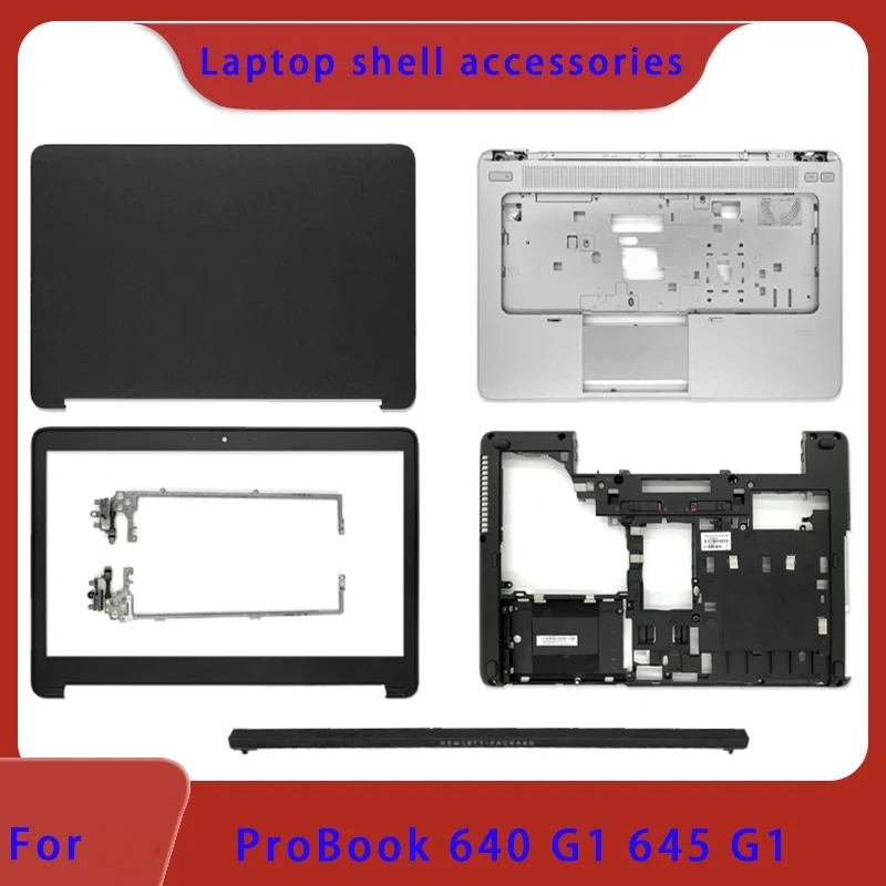 Suitable for ProBook 640 G1 645 G1 Laptop LCD Screen Top Cover, Front Panel Hinge Palm Rest Bottom Cover ABCDE Shell Hinge Cover