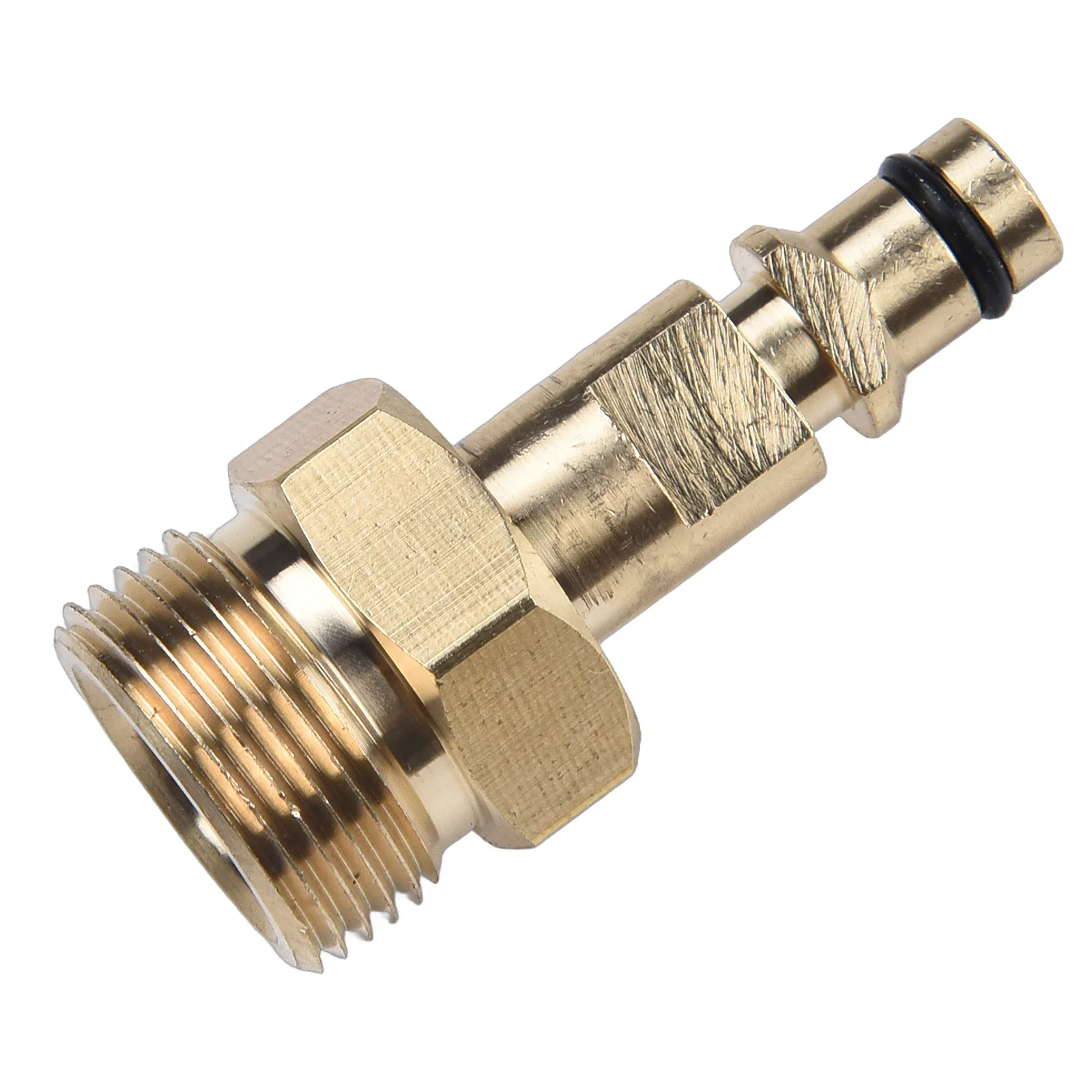 

Brass Adapter M22 Pressure Washer Quick Connect Plug-In Nipple Hose Adapter Outdoor Power Equipment Accessories