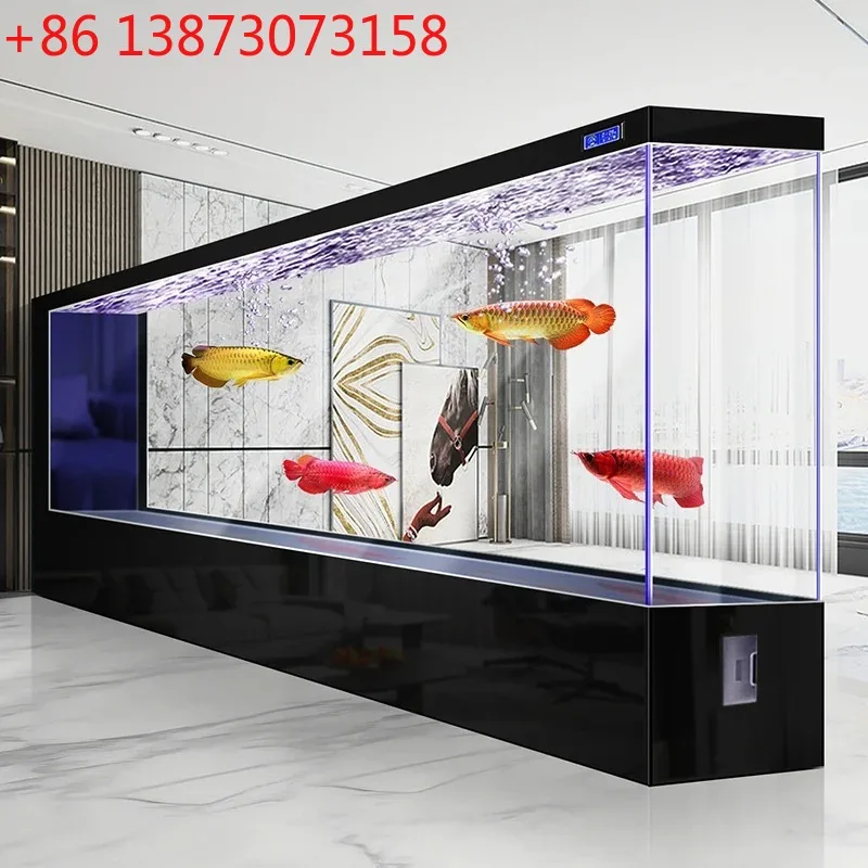 Extra large Floor standing Fish Tank   Giant Aquarium as Room Divider with Ultra clear Glass for Living Room