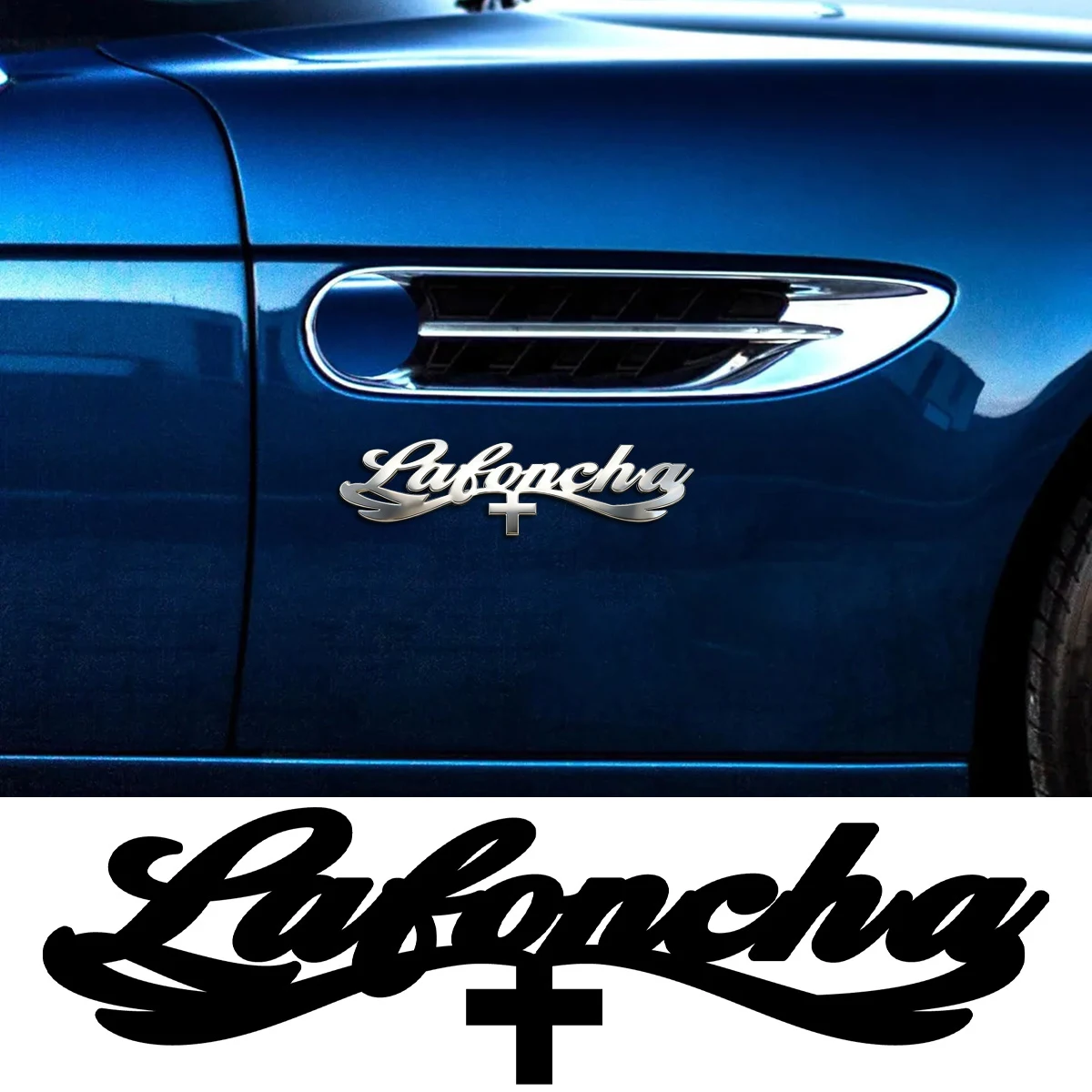 Cross Wings Metal Stickers Custom Logo Applicable to Car Trunk, Fender and Rear Bumper, 3D Stickers, Trendy  Personalized Badge