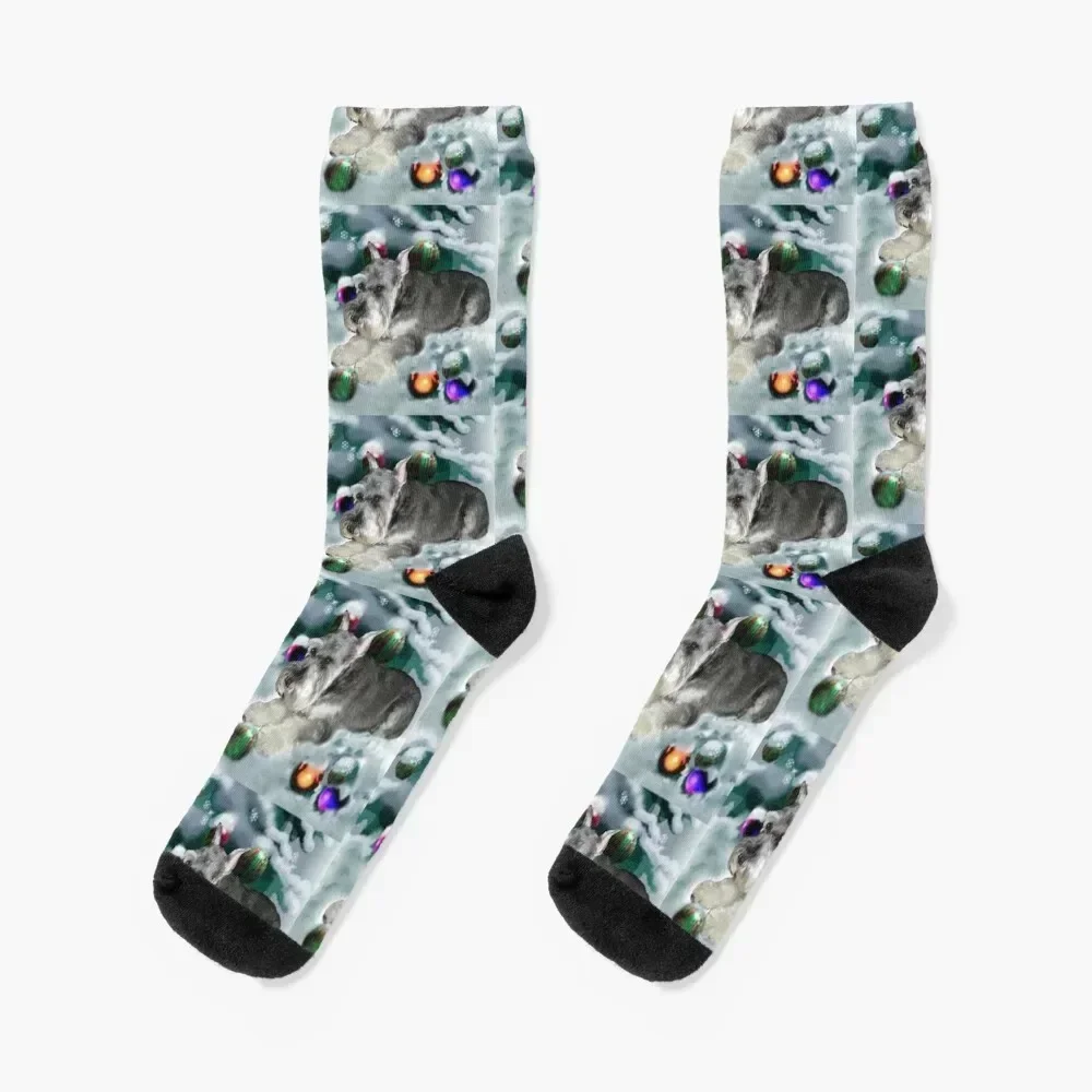 

Miniature Schnauzer Christmas Gifts Socks christmas stocking luxury Socks Ladies Men's