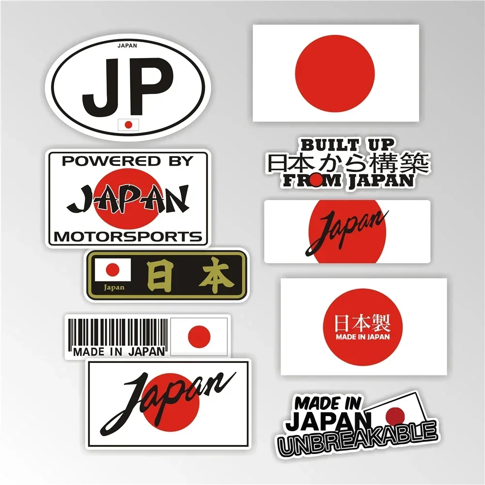Autocollants de voiture personnalisés amusants de style japonais, autocollants en vinyle pour pare-brise, pare-chocs, protection solaire, décoratifs