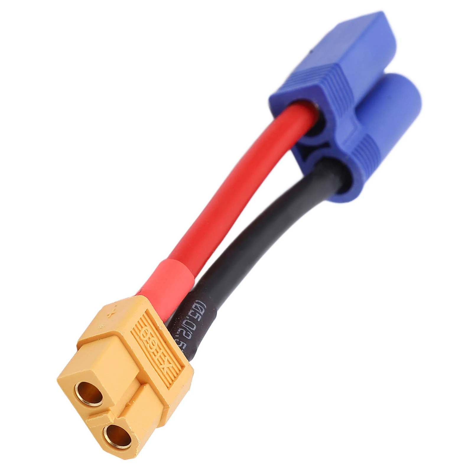 Conector RC Cable de silicona suave flexible XT60 hembra a EC5 Cable conector macho para RC coche avión barco modelo XT60 conector
