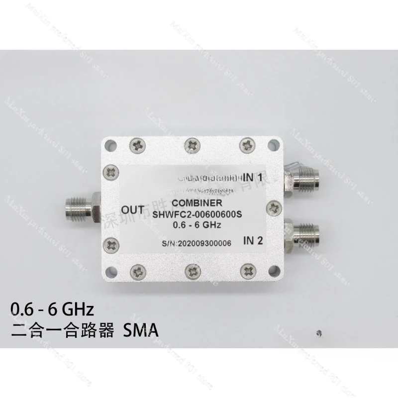 

SHWFC2-00600600S 600-6000MHz 2-in-1 SMA RF Microwave, Coaxial Combiner