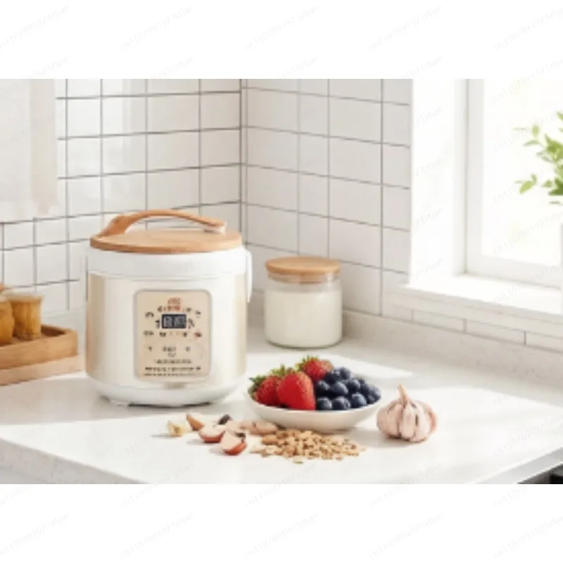 Multi-Function 6L Fermenter for Tempeh Kombucha Self-Adjusting Time Overheat Protection Smooth Steel Pot