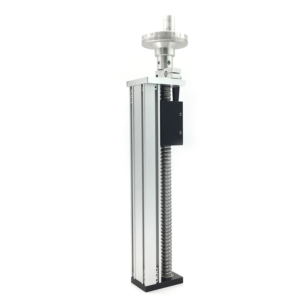 Imagem -06 - Xyz Eixo Cnc Manual Linear Rail Guia Movimento Slide Estágio 100 1000 mm Eficaz Curso Volante Alumínio Deslizante Tabela 500 mm s