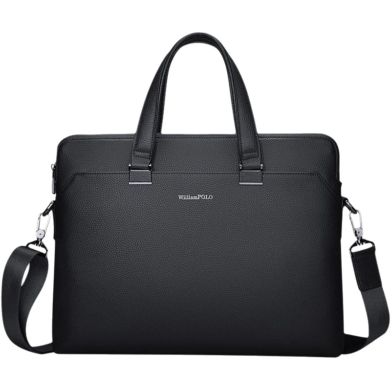 Men's Fashion Briefcase Genuine Leather Man Bags Business Messenger Luxury Brand Men Crossbody Handbag Large Capacity Wholesale