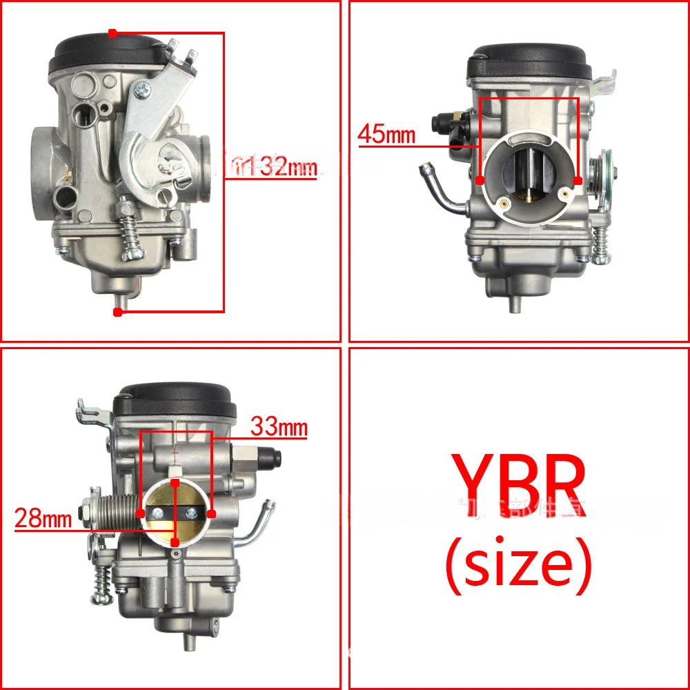 Suitable for Yamaha YBR YB YJM TW XTZ125 TW200 TK RT250 Italika RT250 Carburetor 5RS-14301-00
