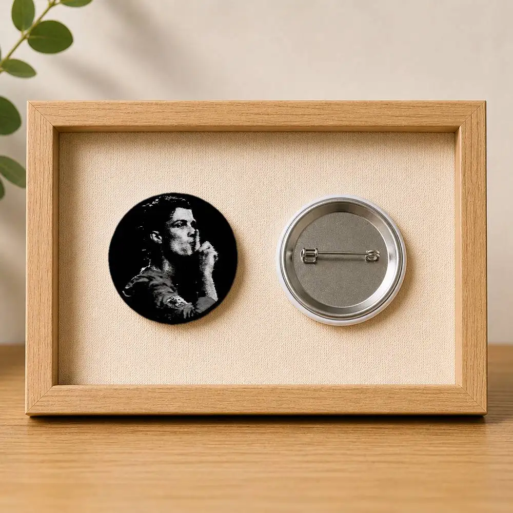 Goat CR7 C-Cristiano Ronaldo  Badges Creative Tinplate Button Pins Brooch Badge Clothes Backpack Gifts for Kids