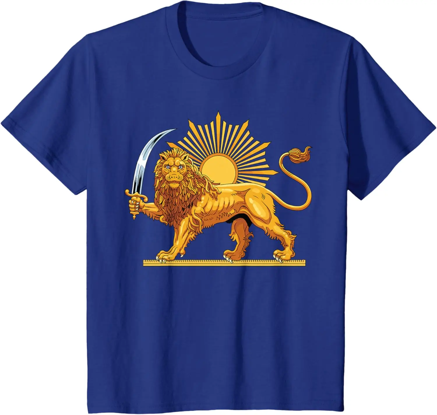 Shir o Khorshid, Persian, Lion and Sun Iran, Persia T-Shirt, Unisex, Men's Fashion, Loose Fit, Sports T-Shirt, 2026