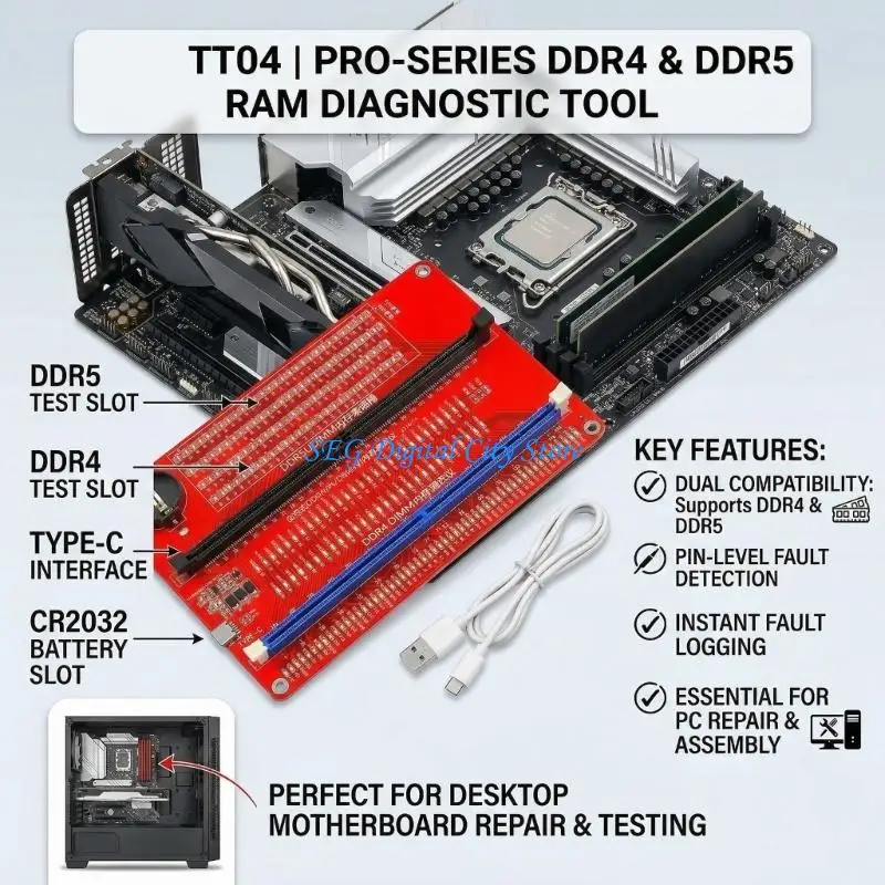 

U75B Advanced Memory Tester For DDR4 And DDR5 Module With Intelligent Chip