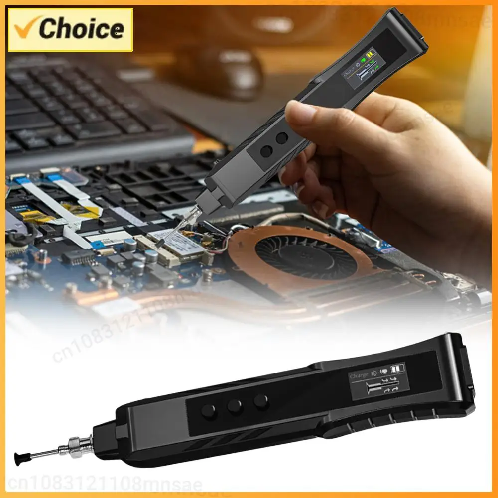 Rechargeable Anti Static Electric Vacuum Suction Pen Strong Sucking Pickup Tool with Screen & Light for IC Chip Electronic Parts