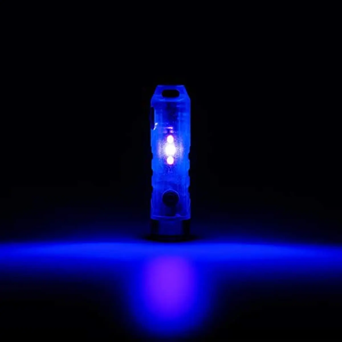 RovyVon Aurora A7 650Lumens Rechaegeable Keychain Flashlights, 8 Mode, Glow Blue,Super Bright With EDC Torch For Emergencies