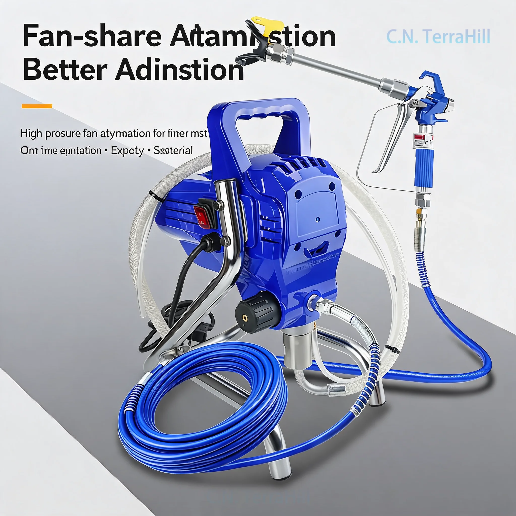 Airless Paint Sprayer 110V/220V for Latex Paint, Portable DIY Spray Painting Machine