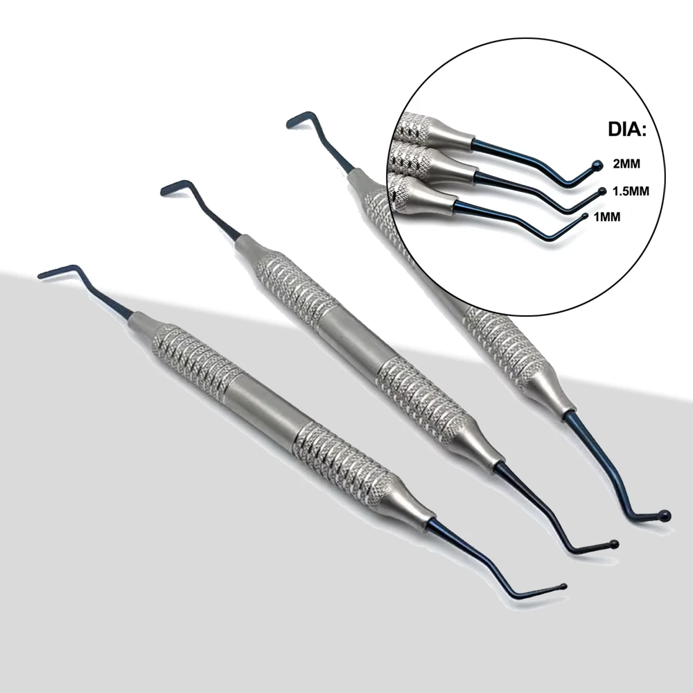 

3pcs/set Dental Composite Resin Filling Spatula Aesthetic Restoration Tool Dentist Instruments for Resin Filler Teeth Repair