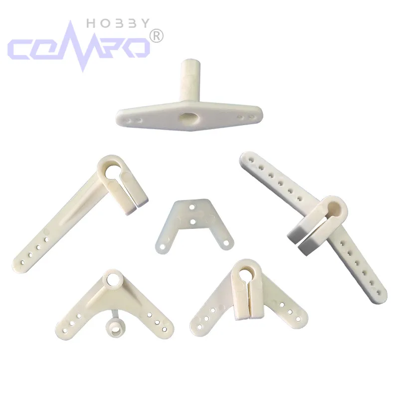 20 Pcs Nylon Control Arms Without Screws For RC Airplanes Parts Electric Planes Foam Model Accessories Color White