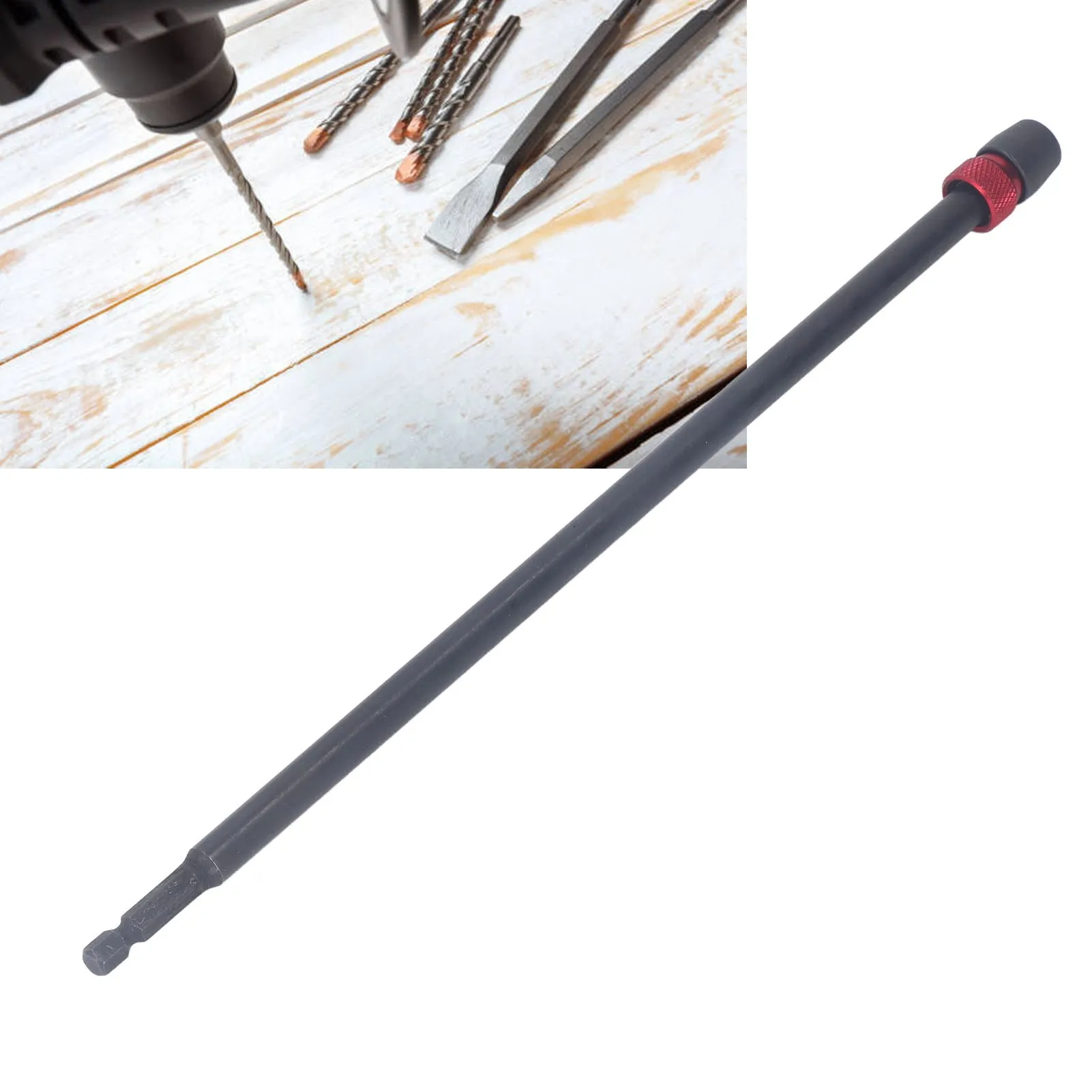 Impact Socket Adapter Impact Driver Extension Bar 1/4in Hex Shank Alloy Steel for Drill Bit