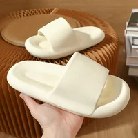 Pantoufles EVA souples pour Couples, pantoufles de maison, de plage en plein air, d'été, tongs de bain pour hommes et femmes, chaussures antidérapantes à semelle épaisse, nouvelle collection 3