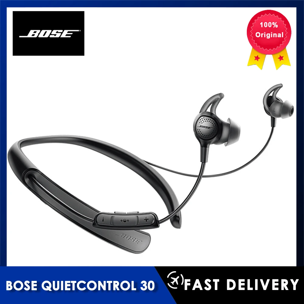 Bose QuietControl 30 Wireless Bluetooth Headphones QC30 Noise Cancellation Earphone Sport Music Headset Bass Earbuds with Mic