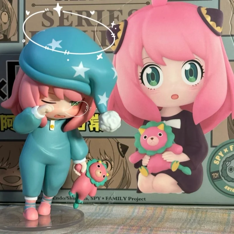 Genuine Popmart Spy×Family Anya'S Daily Life Series Figure Blind Box Cute Doll Trendy Toy Anime Peripheral Model Garage Kit Gift