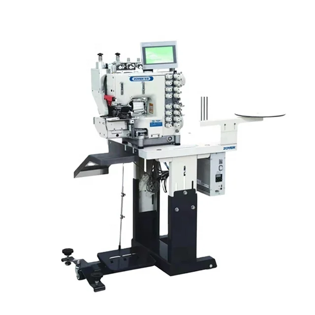 ZY1104PASK Jeans Automatic Waistband Multi Needle Sewing Machine With Skip Stitch Auto Cutter Waistband Machine