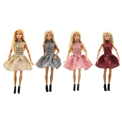 New 30cm 1/6 Plaid skirt Daily Wear Accessories Clothes for Barbies doll