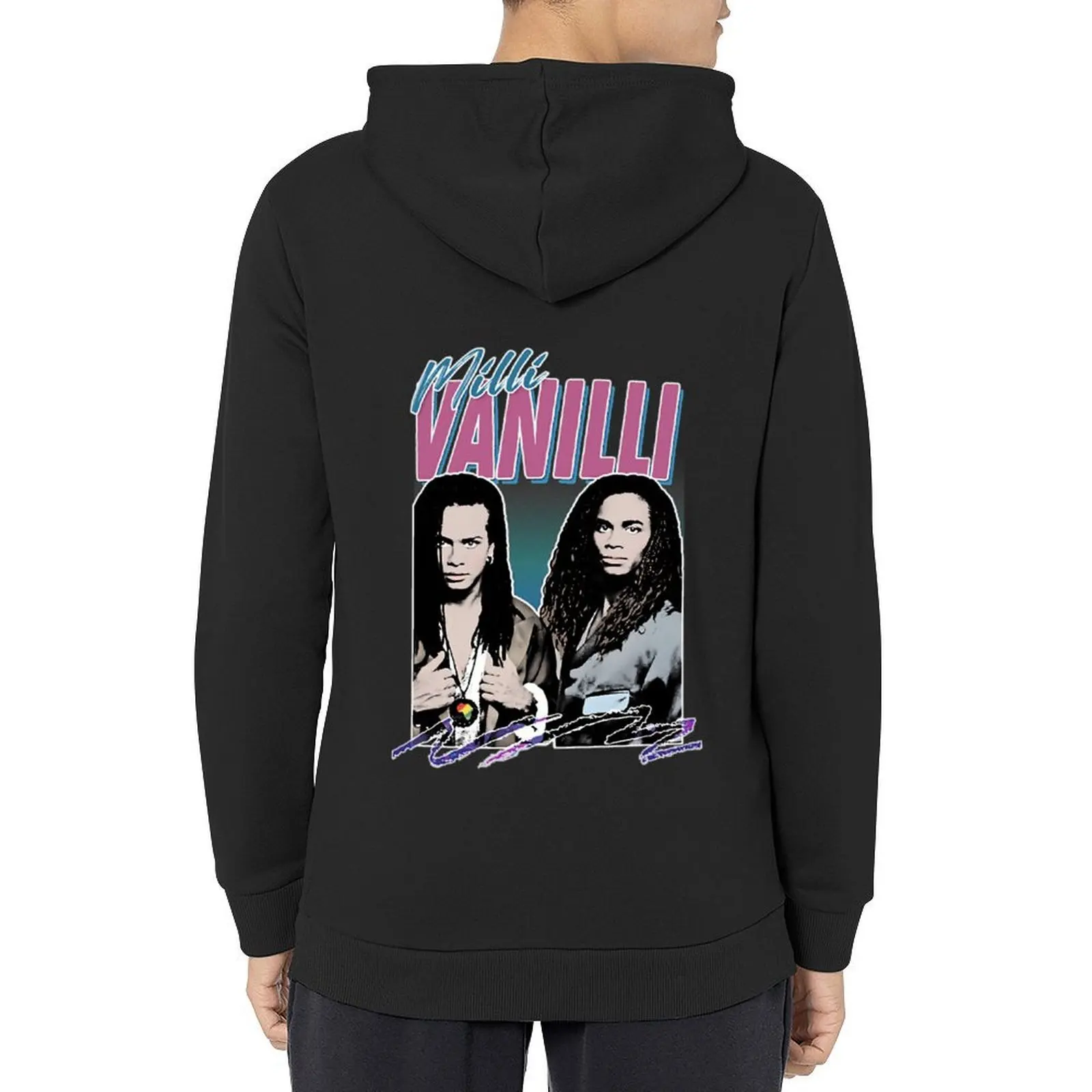 

Milli Vanilli Milli Vanilli - 80's Fanart Aesthetic Design Tribute Hoodie men clothes autumn jacket men hoodies for men