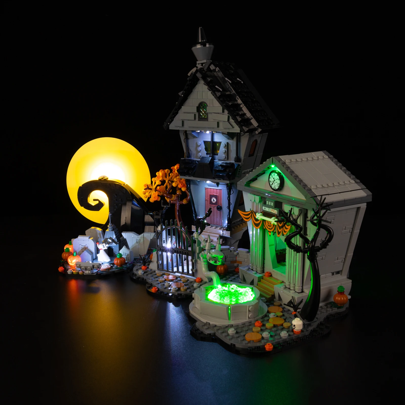 LED-Beleuchtungsset für LEGO Tim Burtons „Der Albtraum vor Weihnachten“ 21351 Bausteine