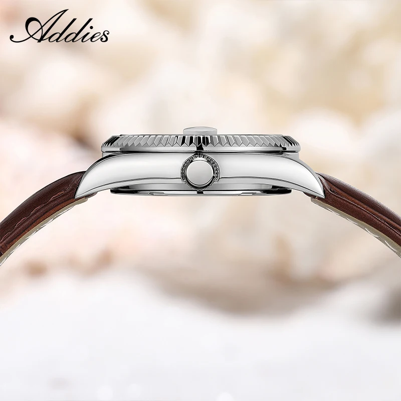 Addies 585 Quartz Woman's Watch 28mm High Quality Sapphire Glass 50m Waterproof Dive Stainless Steel Business Ladies Watches view 5