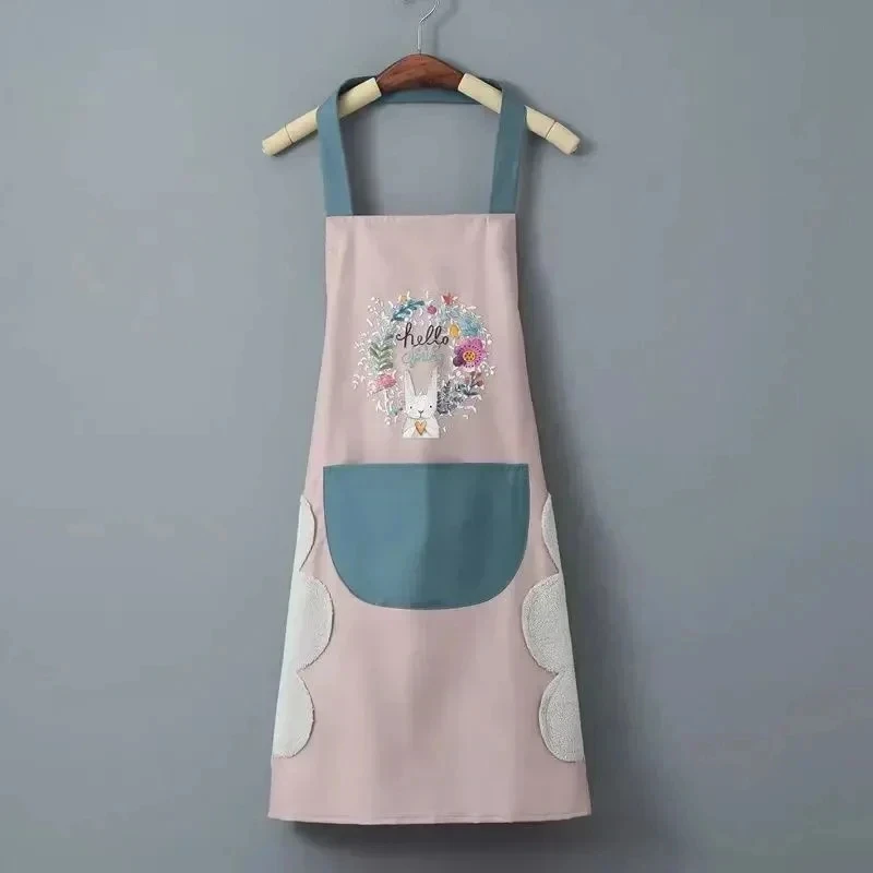 1 PC Hand-wiping Kitchen Household Cooking Apron Oil-proof Waterproof Men Women Adult Waist Fashion Coffee Overalls Wipe Hand